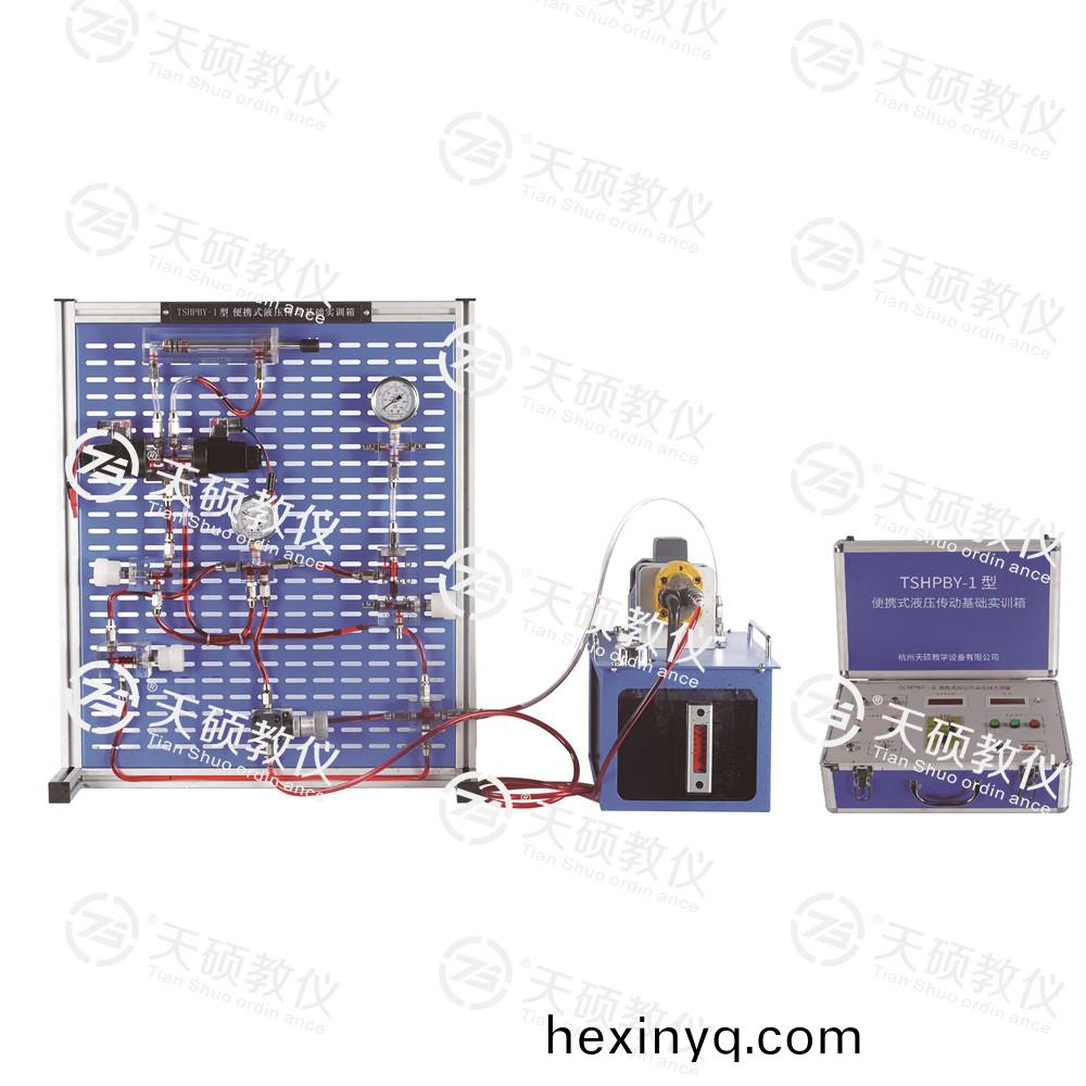 TSHPBY-1型(xing) 便攜式(shi)液壓傳動基礎實訓箱